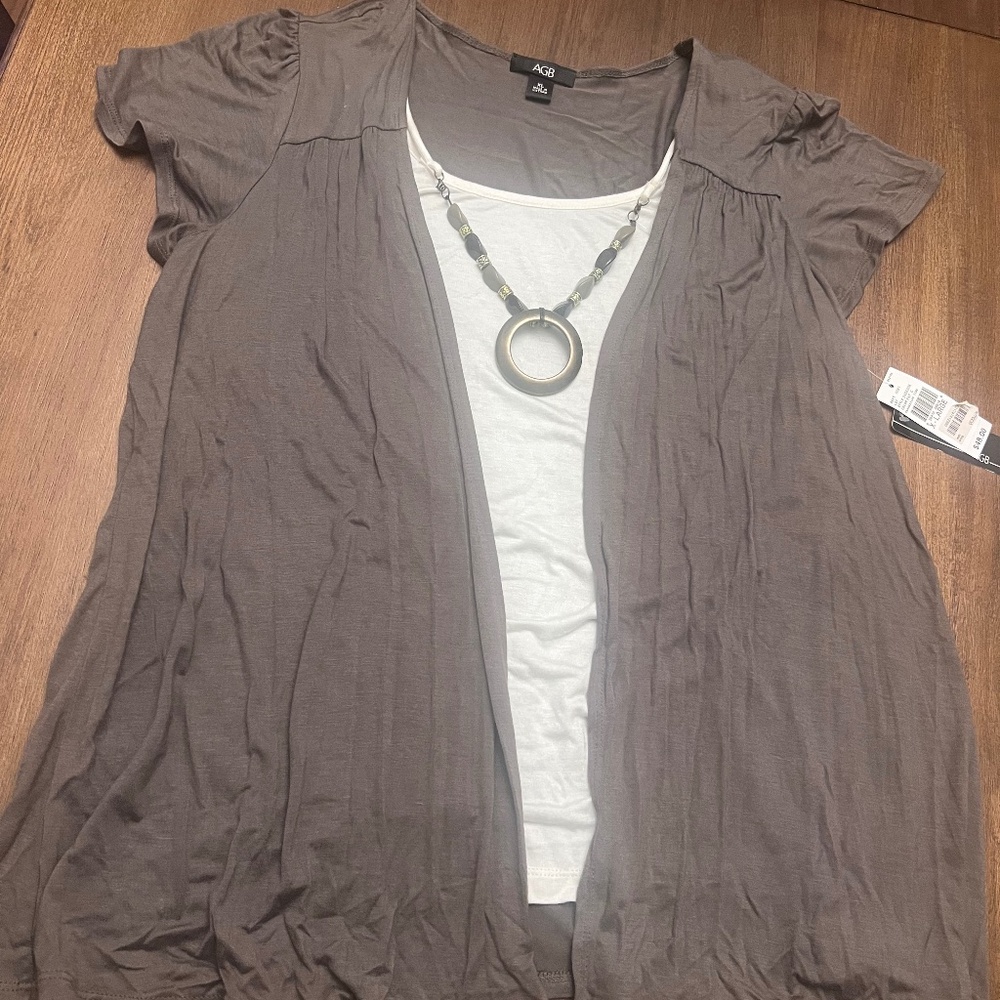 Chic layered-look top.